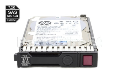 653953-001 HPE HDD SAS 500GB 6G 7.2K 2.5